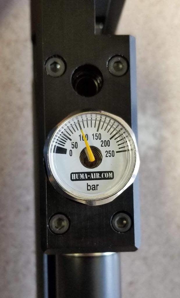 Pressure Gauge 23mm - 250 BAR 1/8" BSP