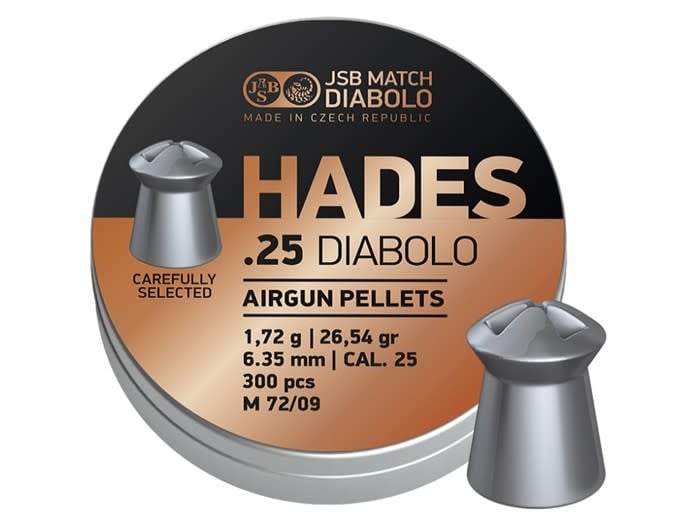 JSB Hades .25 Cal, 26.54gr - 300ct