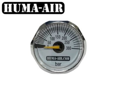 Mini Pressure Gauge - 25mm - 300 BAR G1/8 BSP