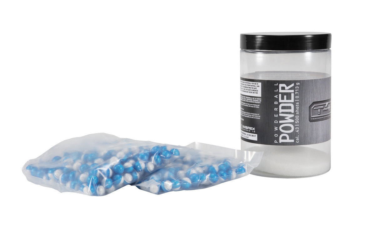 T4E Powder Balls - .43 Cal - Blue/White - 500ct
