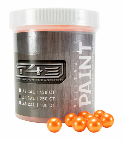 Paintball - Orange - 250 ct .50 Cal