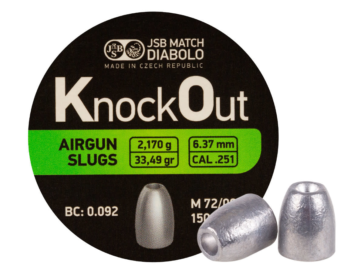 JSB KO Slugs 33.49gr - 150ct .251