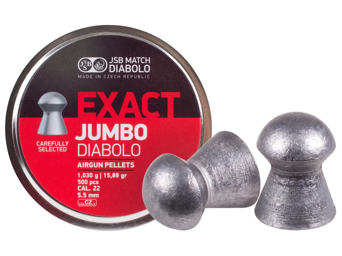 JSB Exact Jumbo .22 Cal - 15.89gr - 500ct -