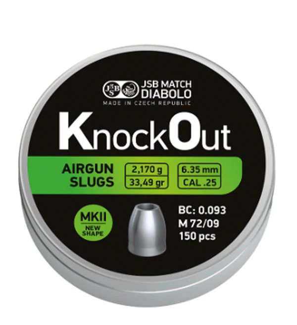 JSB KO Slugs MKII - .250 - 33.49gr