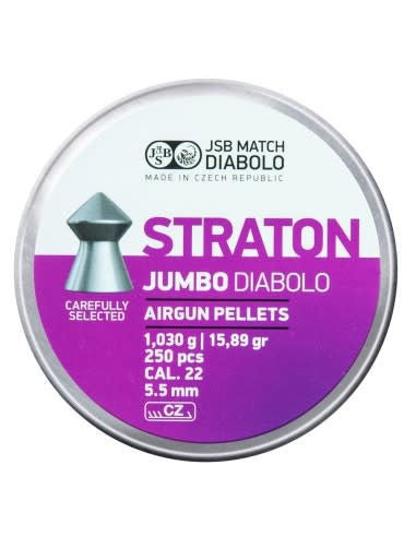 JSB Straton Jumbo Diabolo .22 Cal, 15.89gr - 250ct