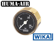 28mm Pressure Gauge - 250 BAR - Black