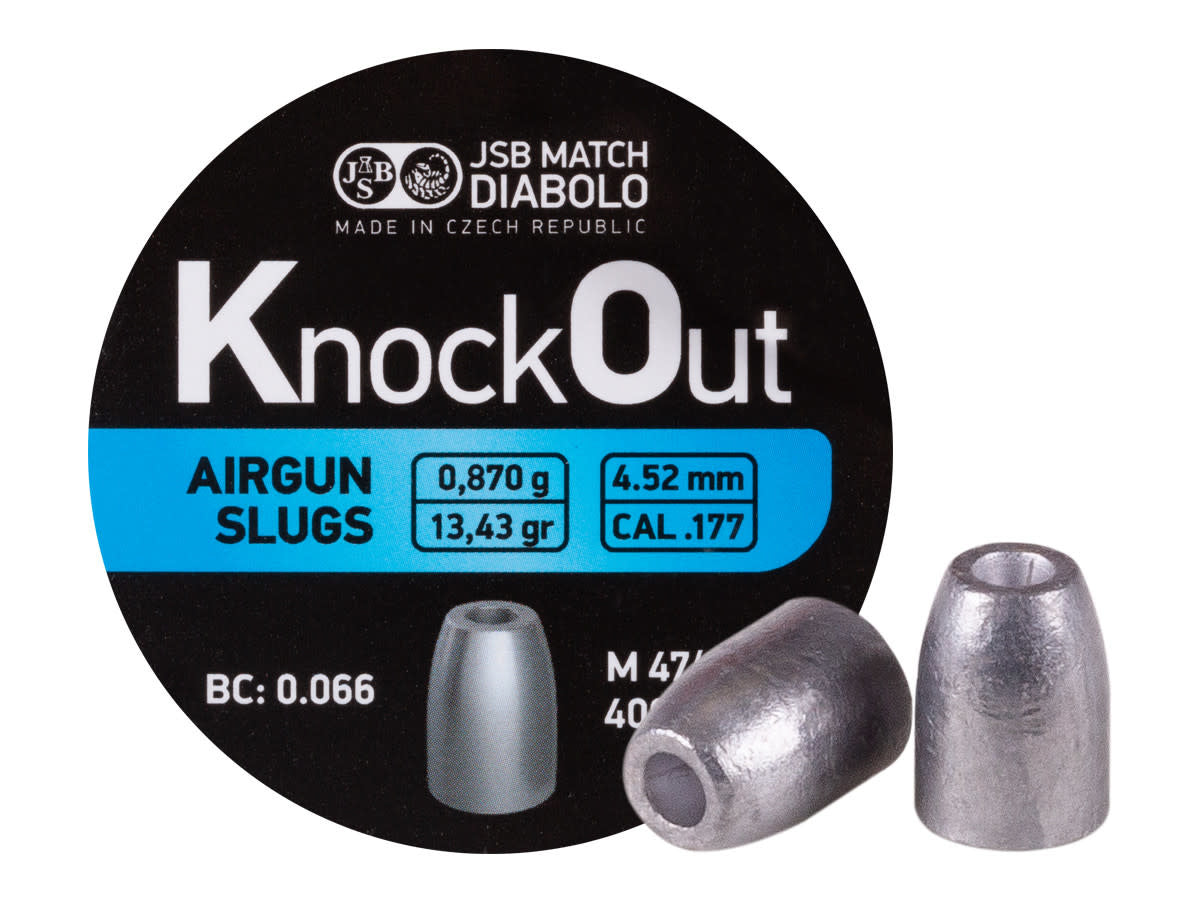 JSB KO Slugs .177 Cal - 13.43gr - 4.52mm