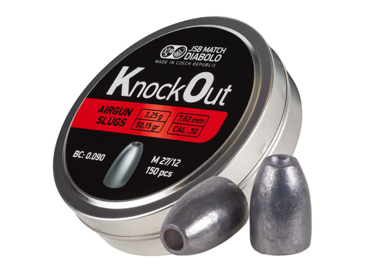JSB KO Slugs .30 Cal - 50.15gr