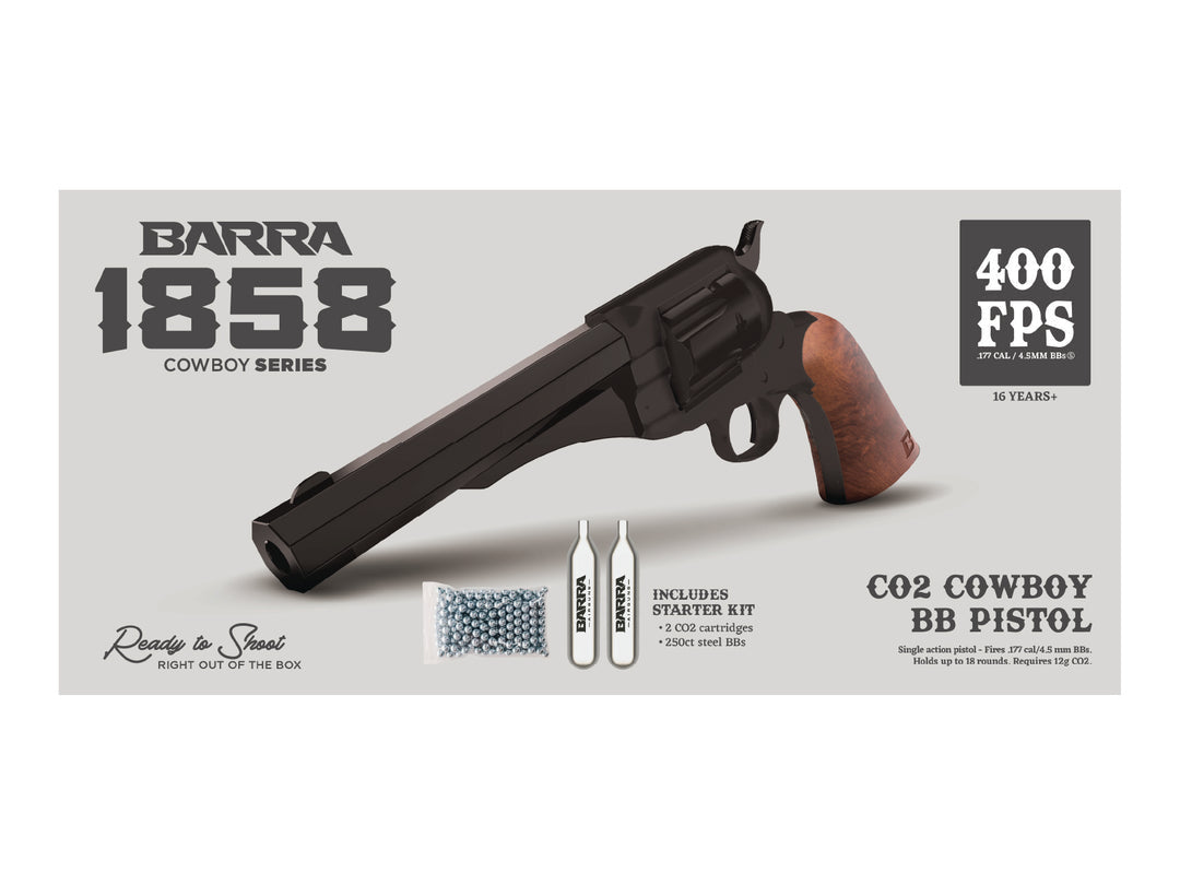 1858 CO2 BB Revolver Kit - Black