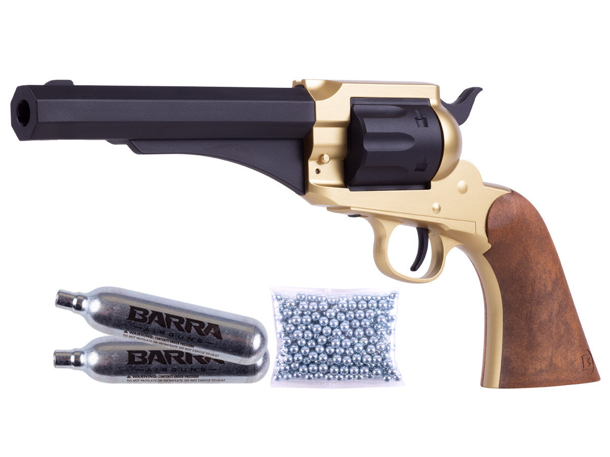 1858 CO2 BB Revolver Kit - Gold