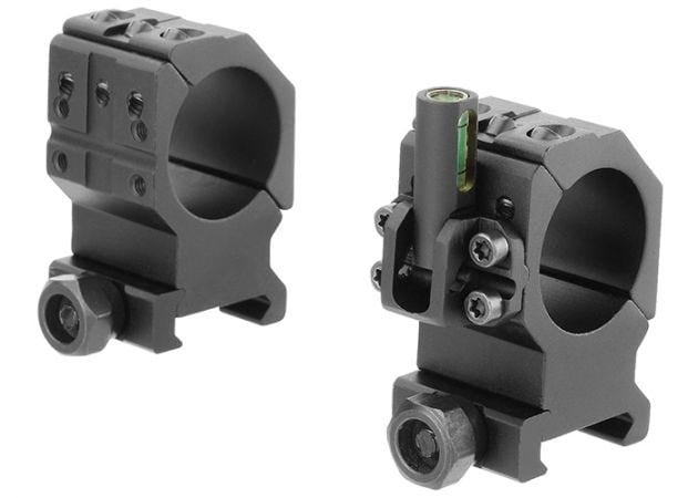 34mm High Picatinny Scope Rings w/Integrated Level
