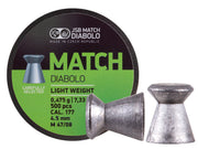 JSB Green Match Diabolo Light Weight .177 Cal, 7.33gr, 4.50mm