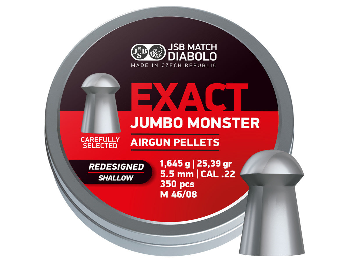 Redesigned Jumbo Monster - SHALLOW Skirt .22 Cal - 25.39gr