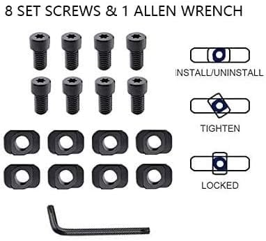 M-Lok Picatinny Rails - 3pcs