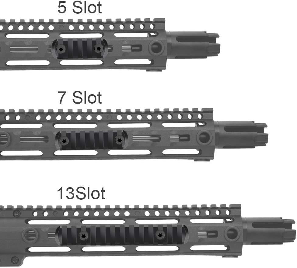 M-Lok Picatinny Rails - 3pcs